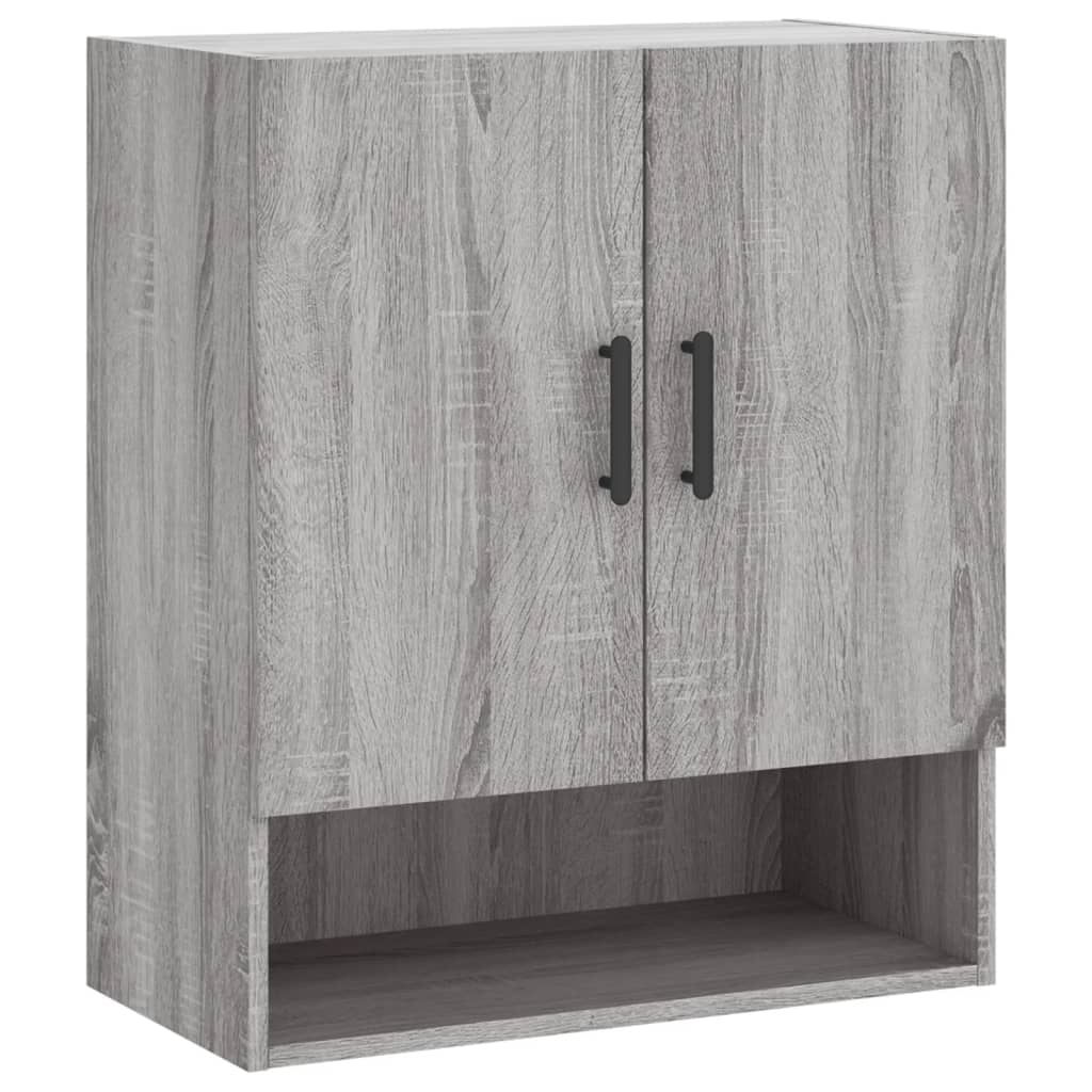 vægskab 60x31x70 cm konstrueret træ grå sonoma-eg