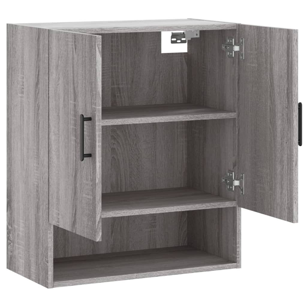 vægskab 60x31x70 cm konstrueret træ grå sonoma-eg