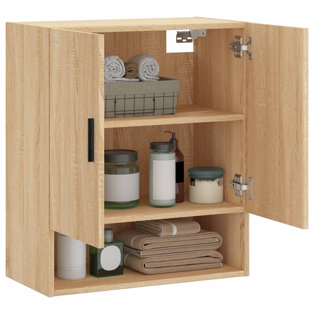 vægskab 60x31x70 cm konstrueret træ sonoma-eg