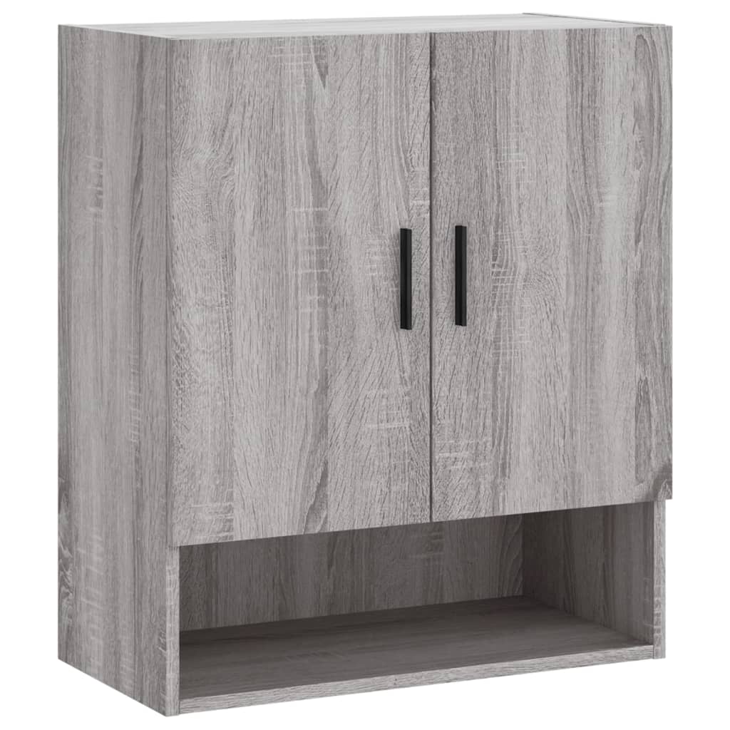 vægskab 60x31x70 cm konstrueret træ grå sonoma-eg
