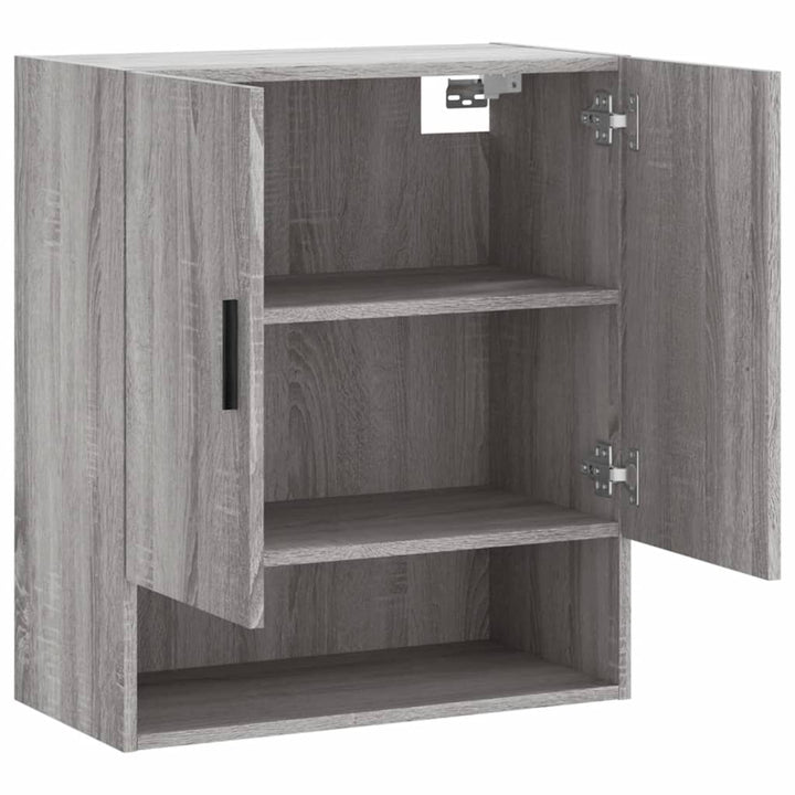 vægskab 60x31x70 cm konstrueret træ grå sonoma-eg