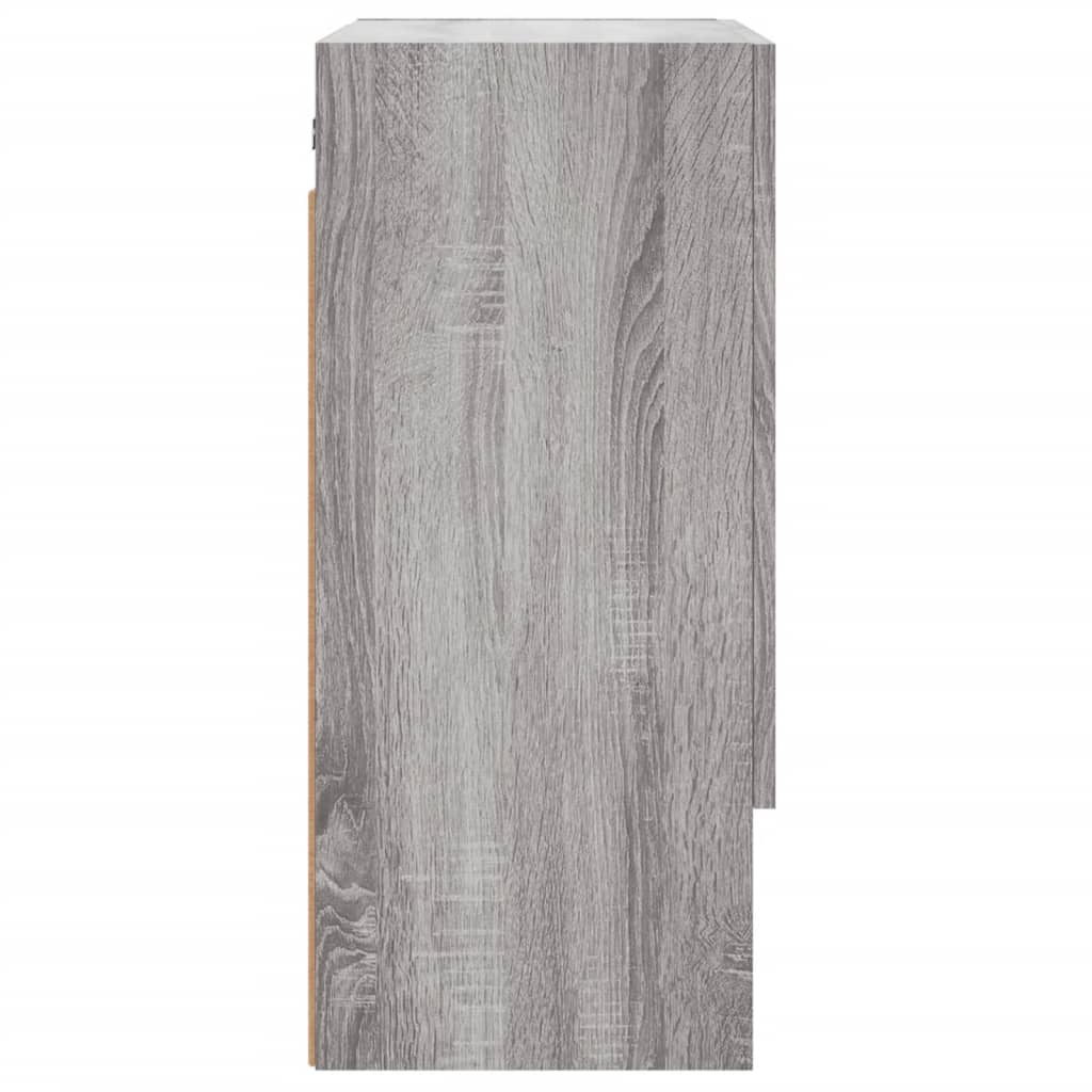 vægskab 60x31x70 cm konstrueret træ grå sonoma-eg