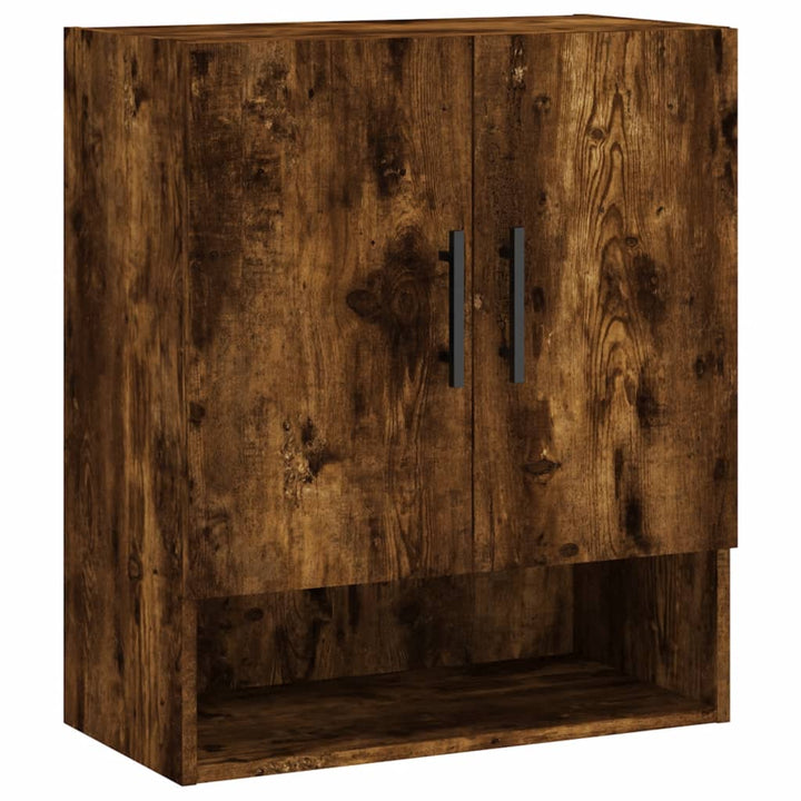 vægskab 60x31x70 cm konstrueret træ røget egetræsfarve