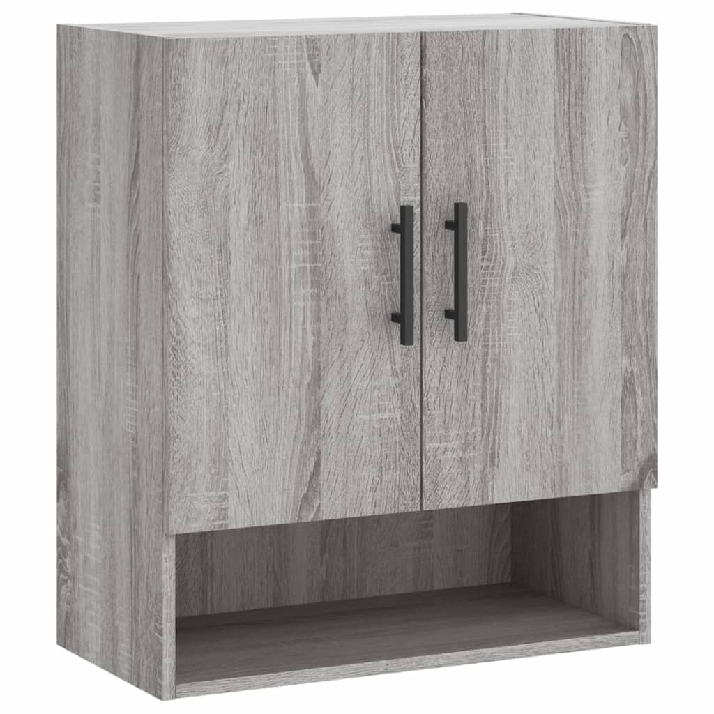 vægskab 60x31x70 cm konstrueret træ grå sonoma-eg
