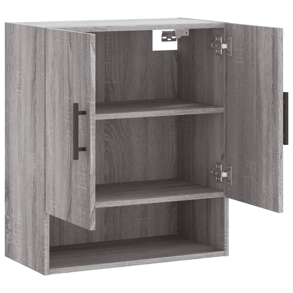 vægskab 60x31x70 cm konstrueret træ grå sonoma-eg