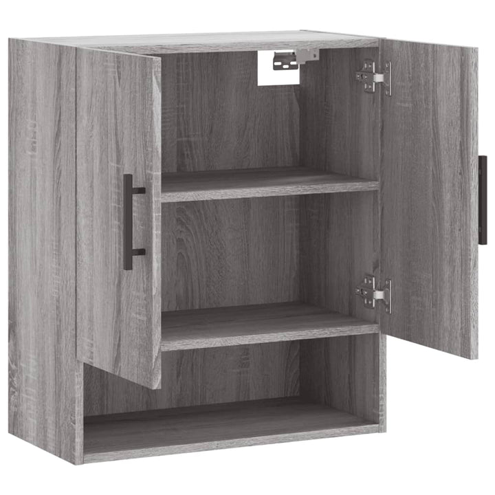 vægskab 60x31x70 cm konstrueret træ grå sonoma-eg