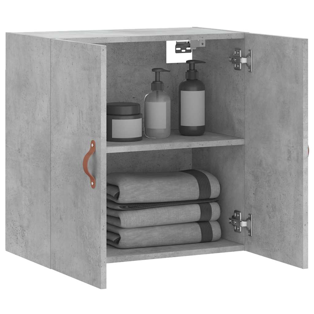 vægskab 60x31x60 cm konstrueret træ betongrå