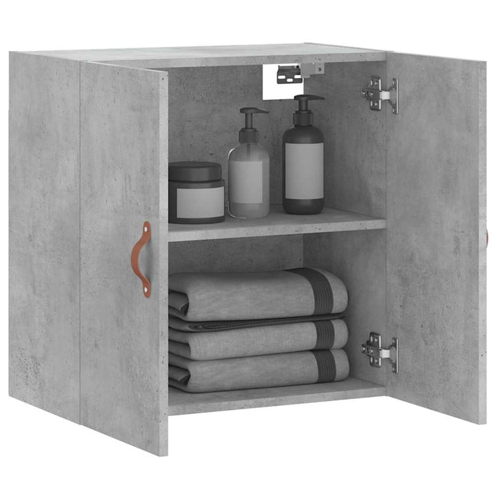 vægskab 60x31x60 cm konstrueret træ betongrå