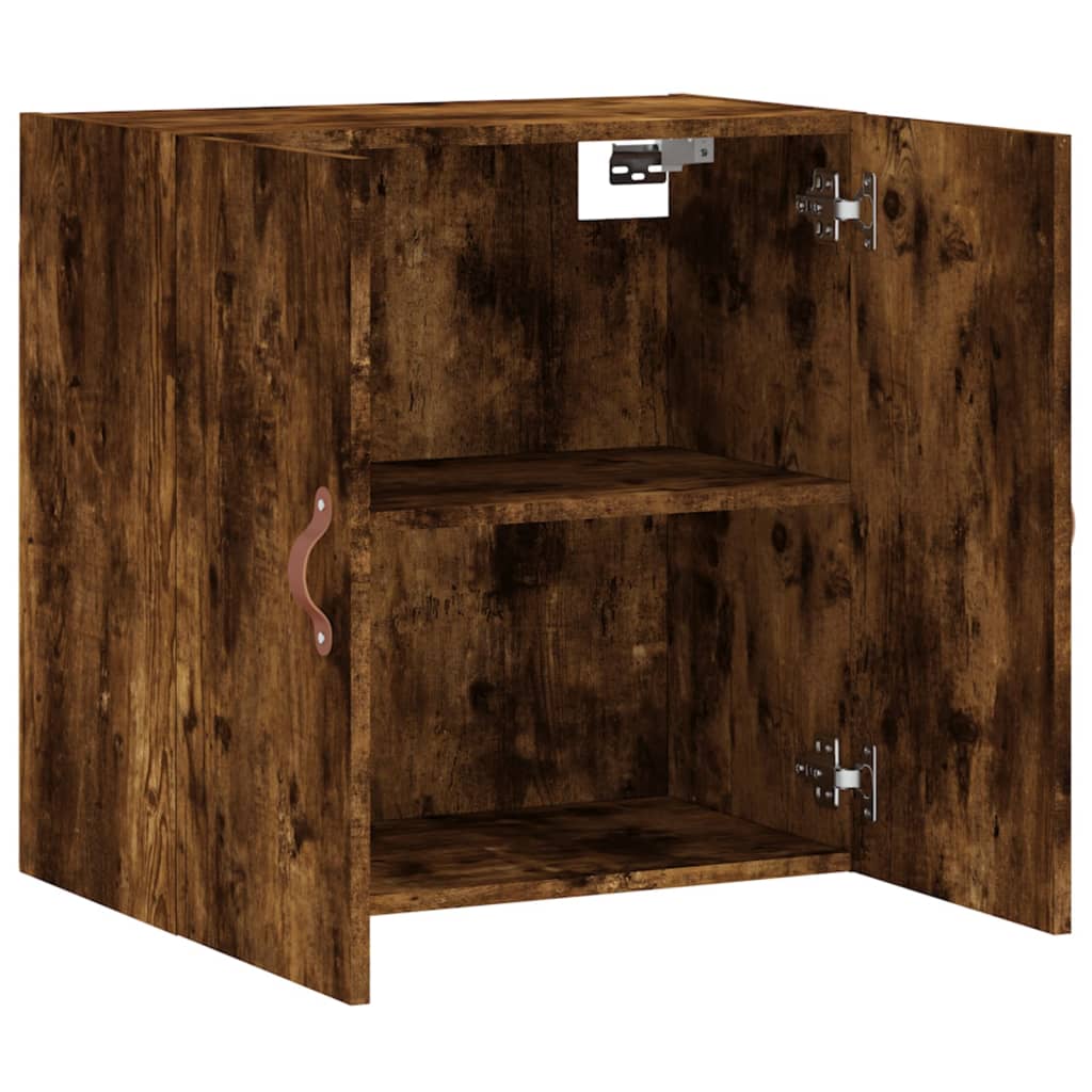 vægskab 60x31x60 cm konstrueret træ røget egetræsfarve