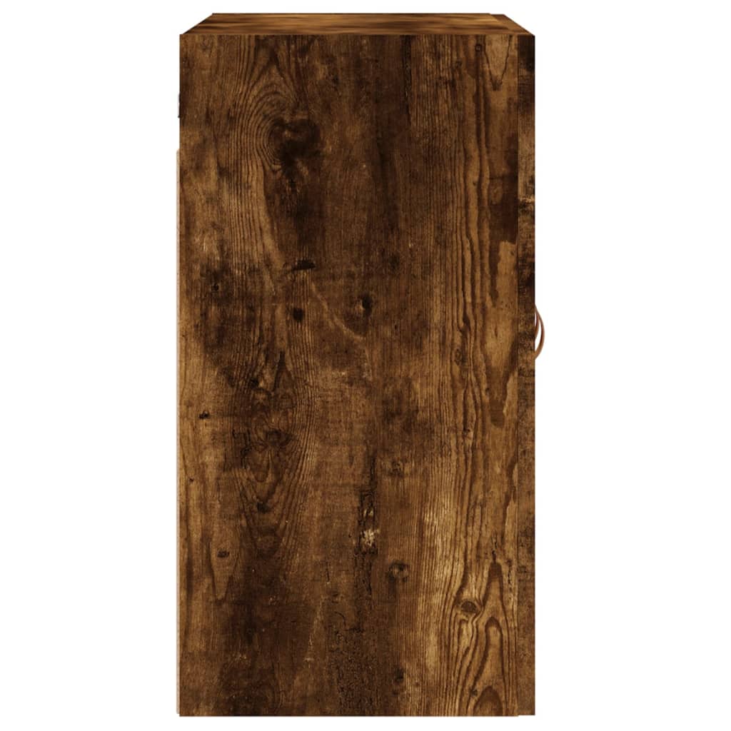 vægskab 60x31x60 cm konstrueret træ røget egetræsfarve