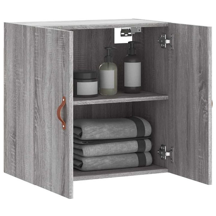 vægskab 60x31x60 cm konstrueret træ grå sonoma-eg