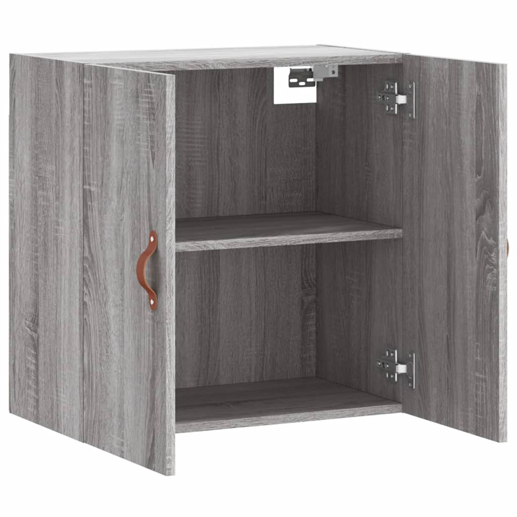 vægskab 60x31x60 cm konstrueret træ grå sonoma-eg