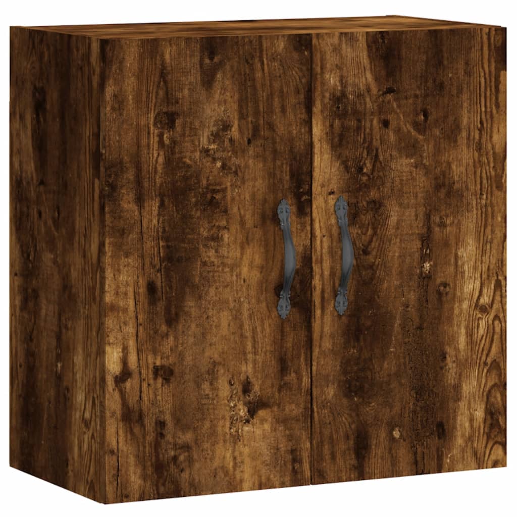 vægskab 60x31x60 cm konstrueret træ røget egetræsfarve