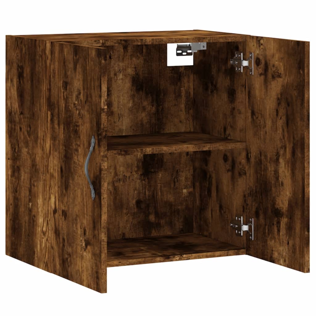 vægskab 60x31x60 cm konstrueret træ røget egetræsfarve
