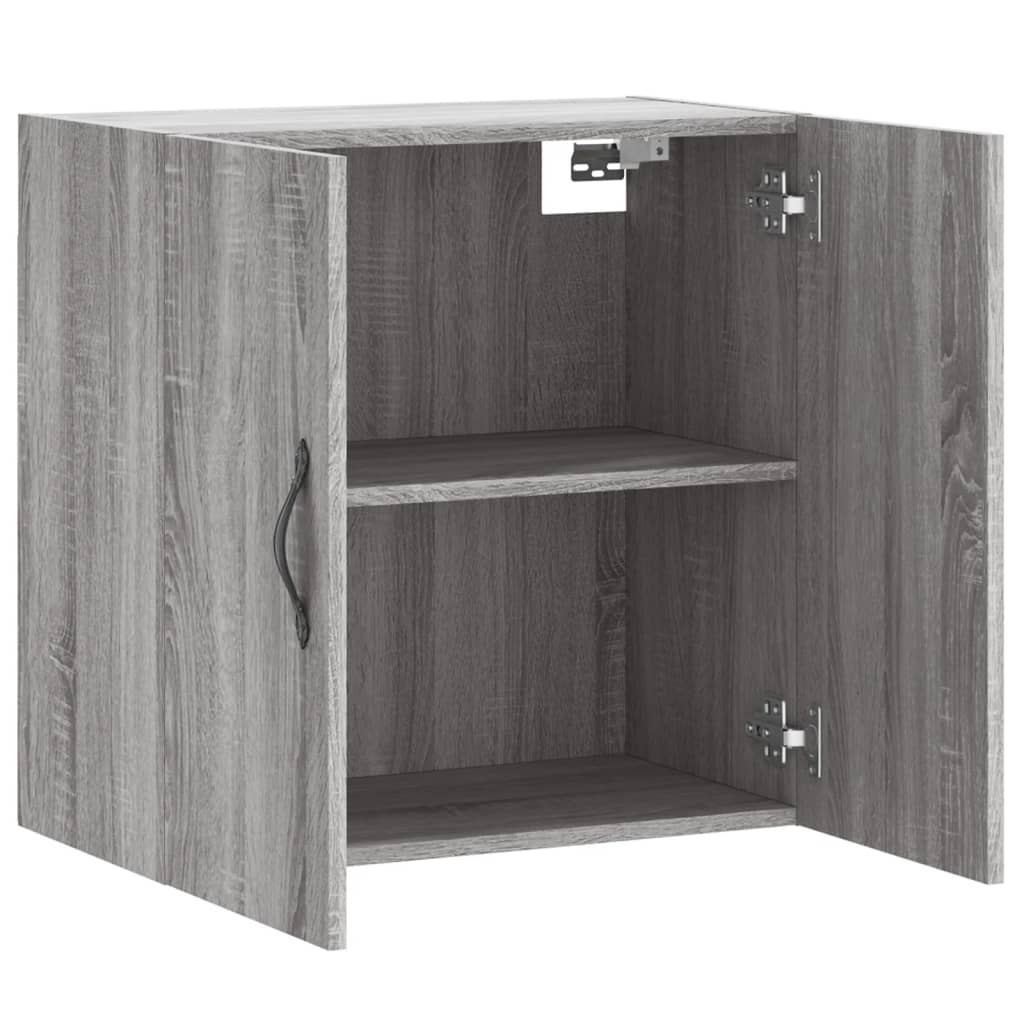 vægskab 60x31x60 cm konstrueret træ grå sonoma-eg