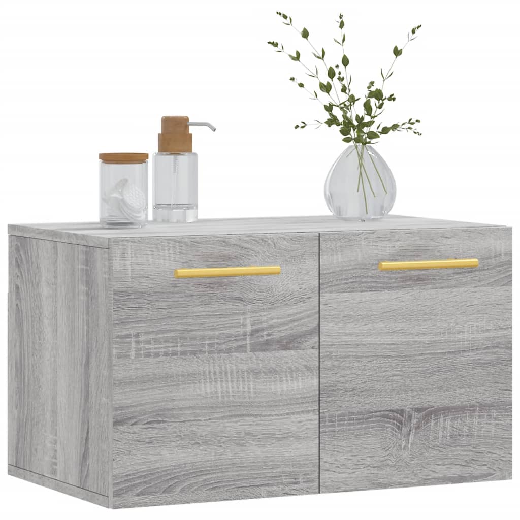 vægskab 60x36,5x35 cm konstrueret træ grå sonoma-eg