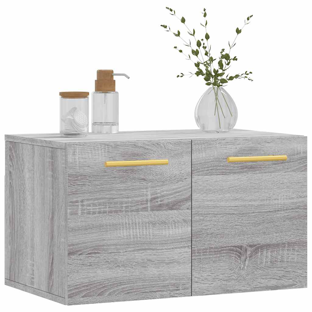 vægskab 60x36,5x35 cm konstrueret træ grå sonoma-eg