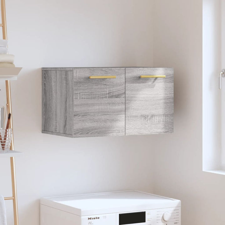 vægskab 60x36,5x35 cm konstrueret træ grå sonoma-eg