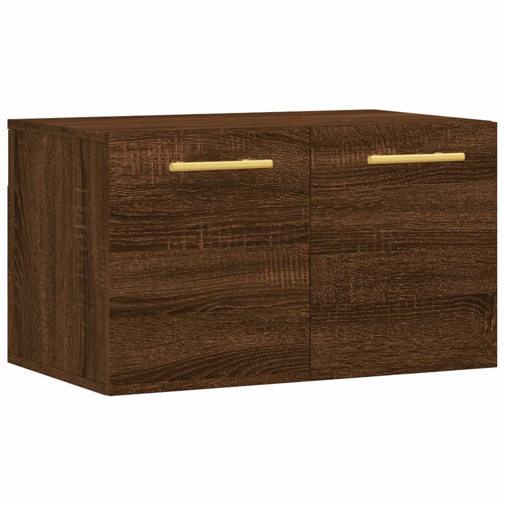 vægskab 60x36,5x35 cm konstrueret træ brun egetræsfarve