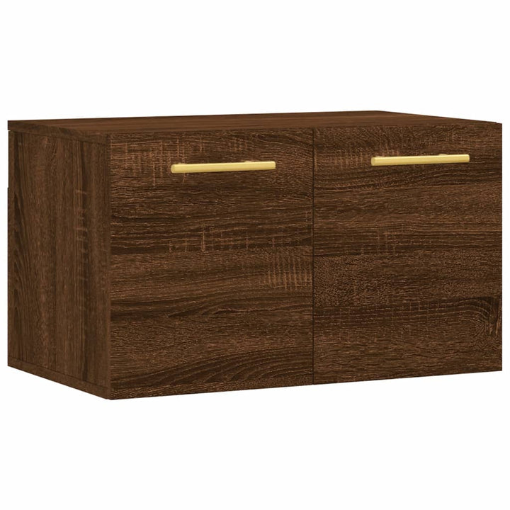 vægskab 60x36,5x35 cm konstrueret træ brun egetræsfarve