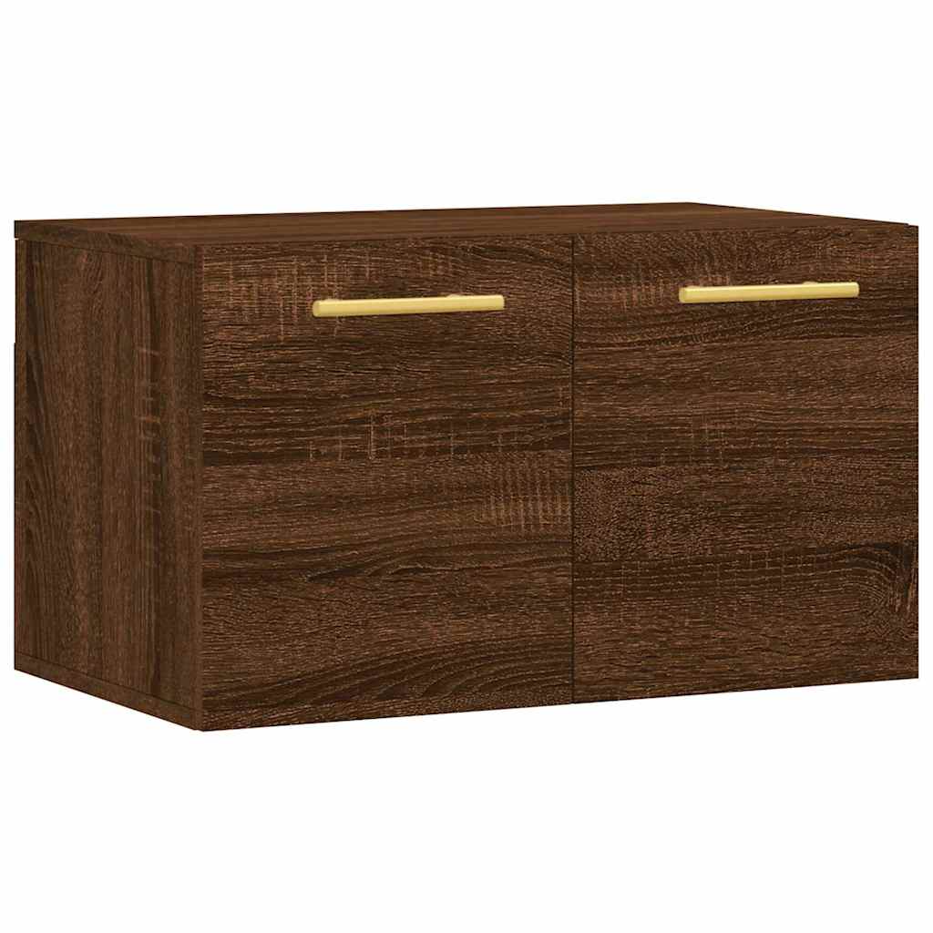vægskab 60x36,5x35 cm konstrueret træ brun egetræsfarve