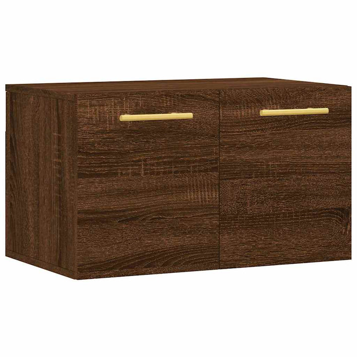 vægskab 60x36,5x35 cm konstrueret træ brun egetræsfarve