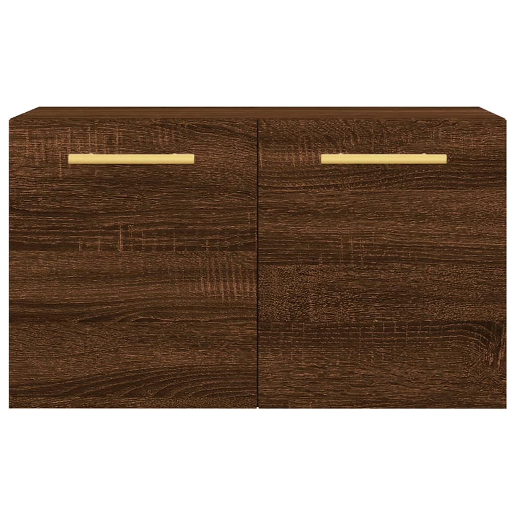 vægskab 60x36,5x35 cm konstrueret træ brun egetræsfarve