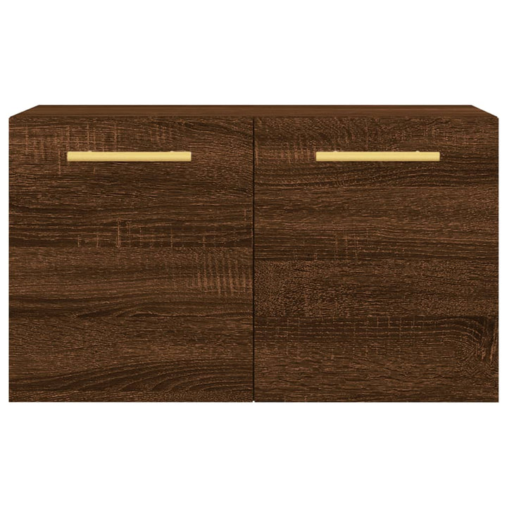 vægskab 60x36,5x35 cm konstrueret træ brun egetræsfarve