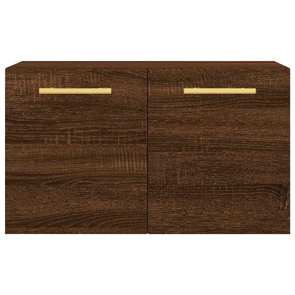 vægskab 60x36,5x35 cm konstrueret træ brun egetræsfarve