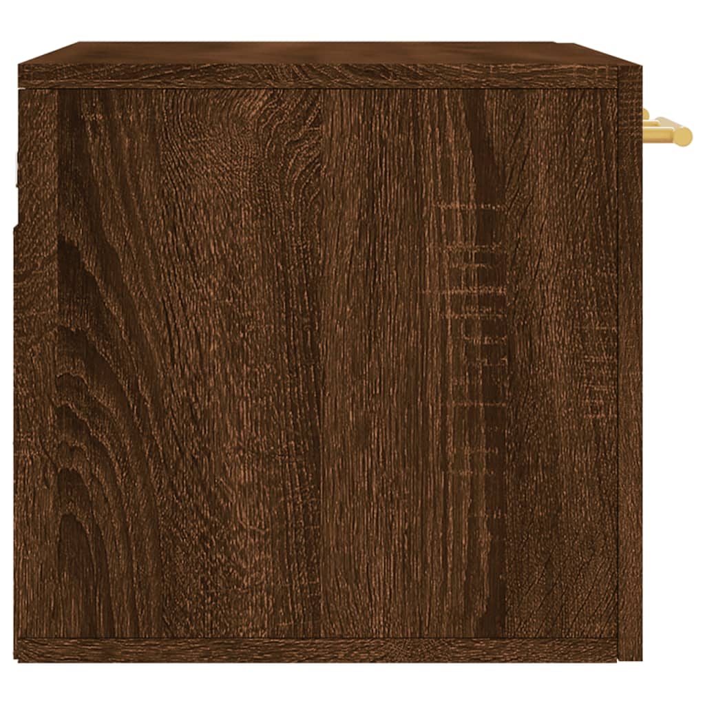 vægskab 60x36,5x35 cm konstrueret træ brun egetræsfarve