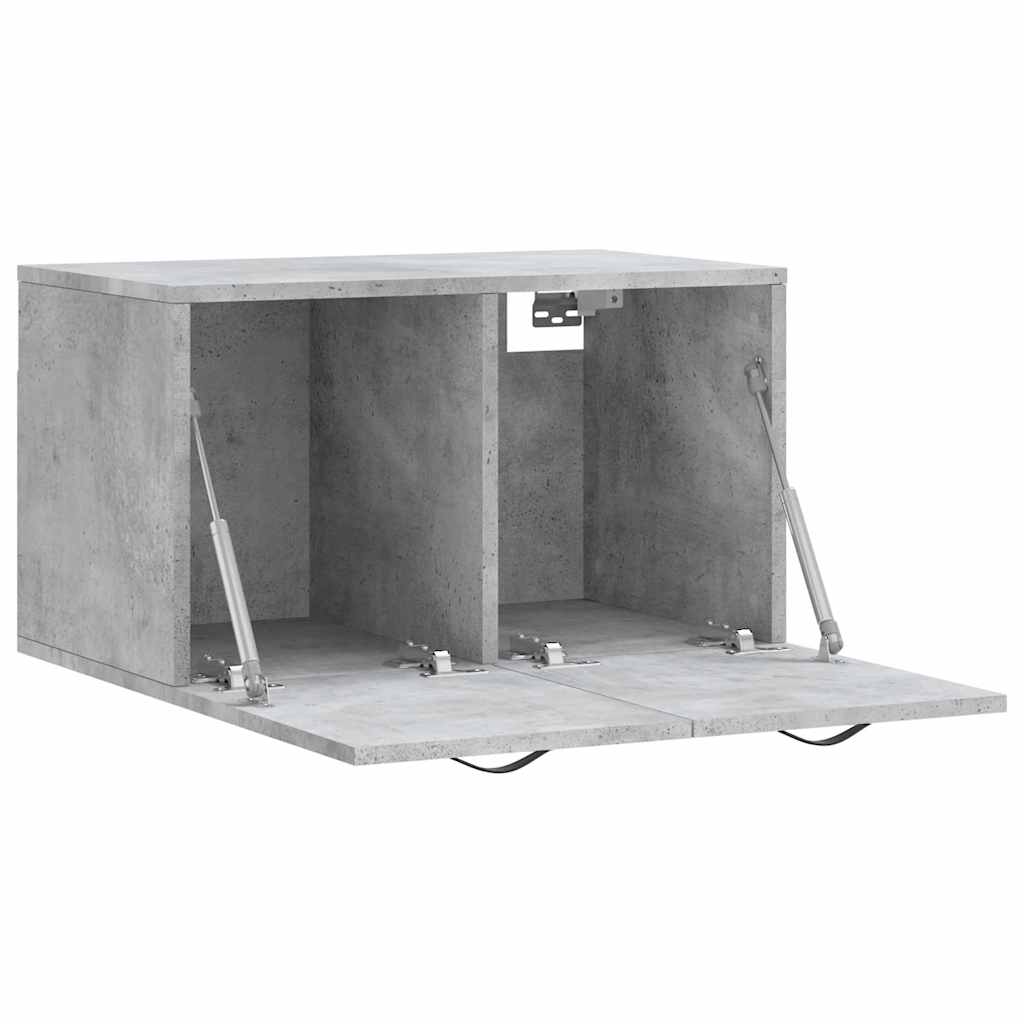vægskab 60x36,5x35 cm konstrueret træ betongrå