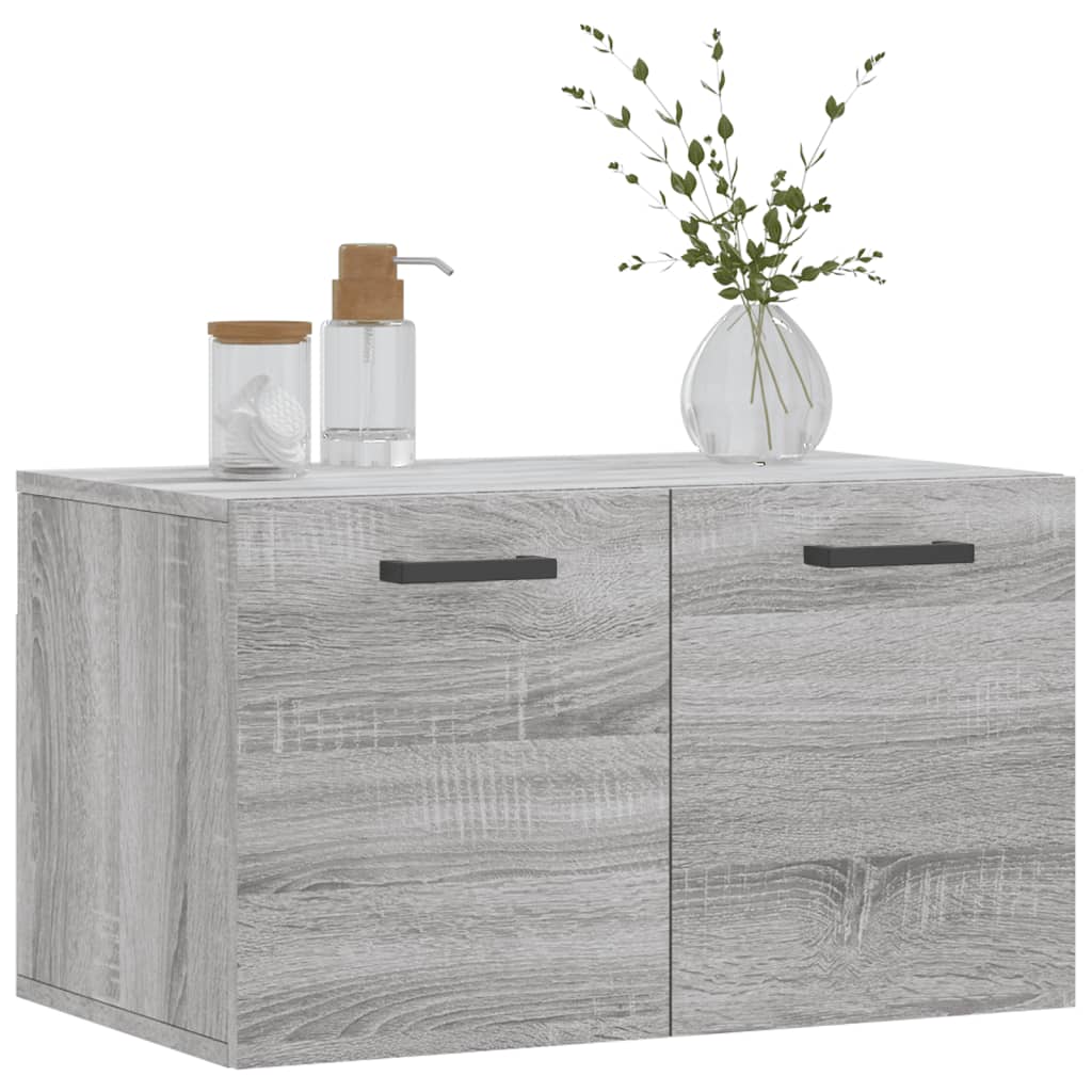 vægskab 60x36,5x35 cm konstrueret træ grå sonoma-eg