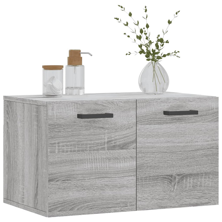 vægskab 60x36,5x35 cm konstrueret træ grå sonoma-eg