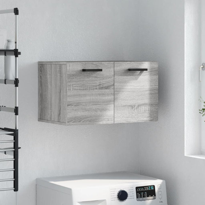 vægskab 60x36,5x35 cm konstrueret træ grå sonoma-eg