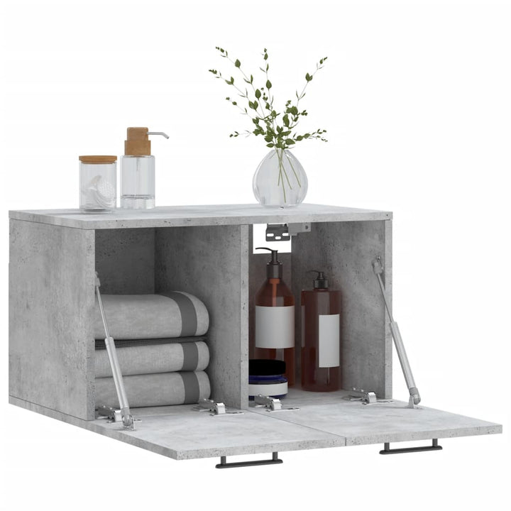 vægskab 60x36,5x35 cm konstrueret træ betongrå