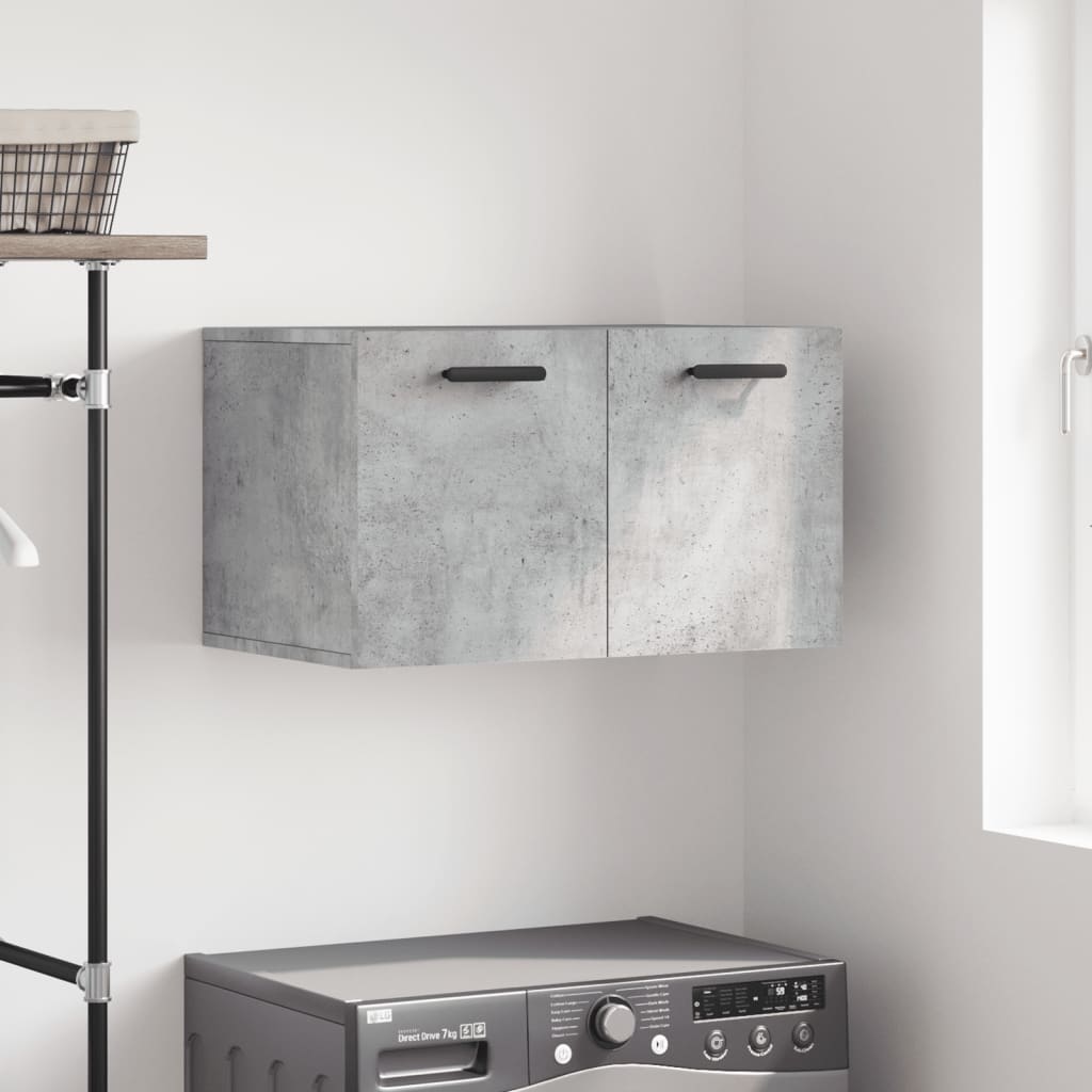 vægskab 60x36,5x35 cm konstrueret træ betongrå