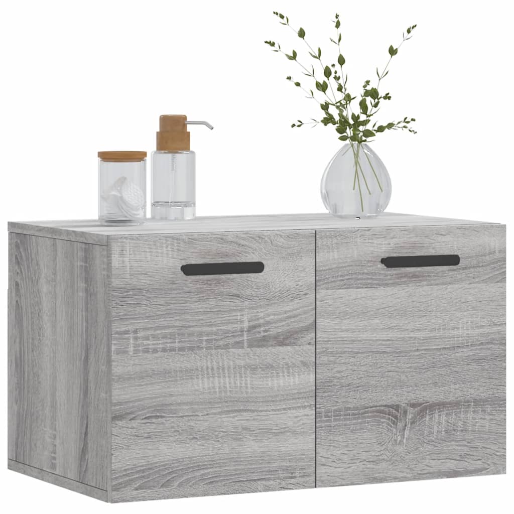 vægskab 60x36,5x35 cm konstrueret træ grå sonoma-eg