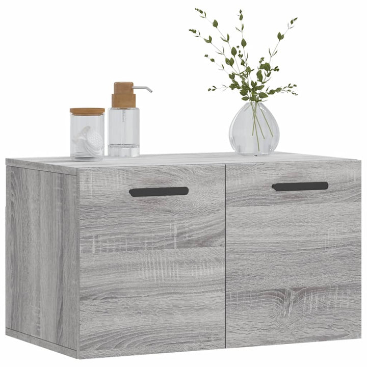 vægskab 60x36,5x35 cm konstrueret træ grå sonoma-eg