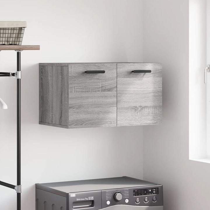vægskab 60x36,5x35 cm konstrueret træ grå sonoma-eg