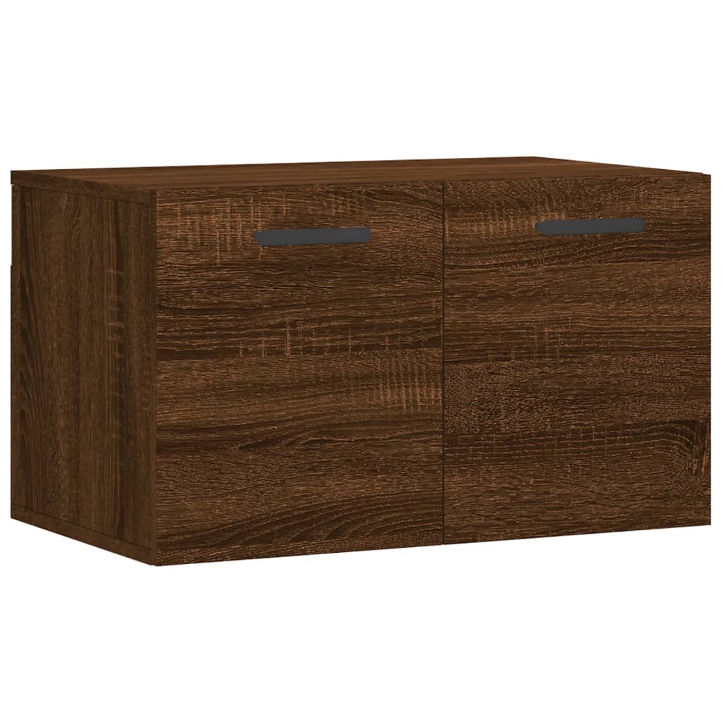 vægskab 60x36,5x35 cm konstrueret træ brun egetræsfarve