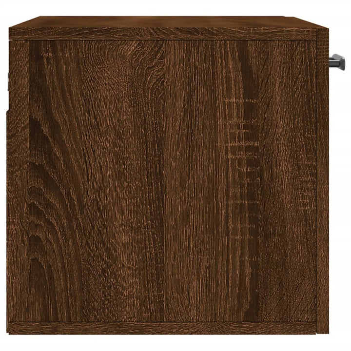 vægskab 60x36,5x35 cm konstrueret træ brun egetræsfarve