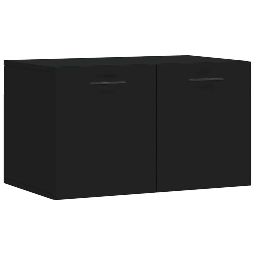 vægskab 60x36,5x35 cm konstrueret træ sort