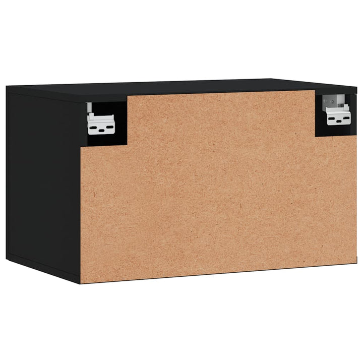 vægskab 60x36,5x35 cm konstrueret træ sort