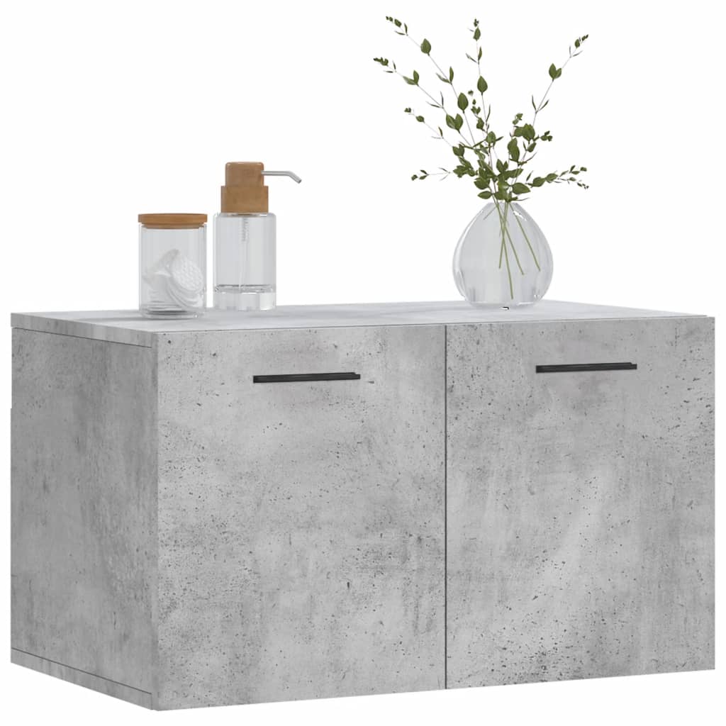 vægskab 60x36,5x35 cm konstrueret træ betongrå