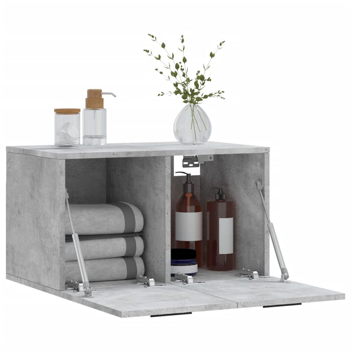 vægskab 60x36,5x35 cm konstrueret træ betongrå