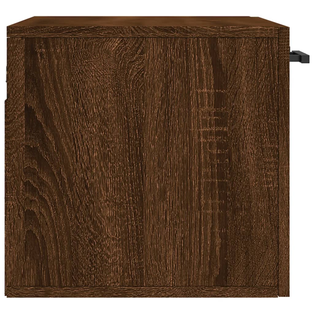 vægskab 60x36,5x35 cm konstrueret træ brun egetræsfarve