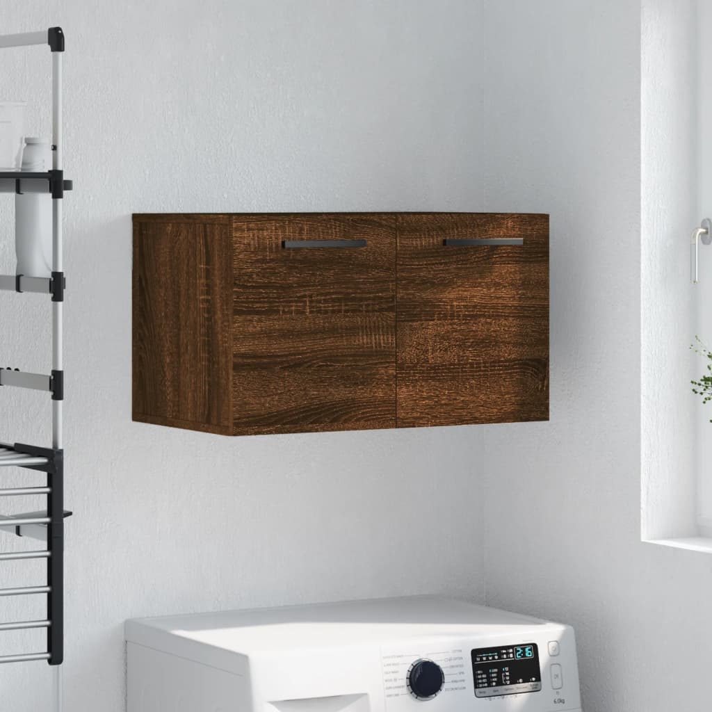 vægskab 60x36,5x35 cm konstrueret træ brun egetræsfarve