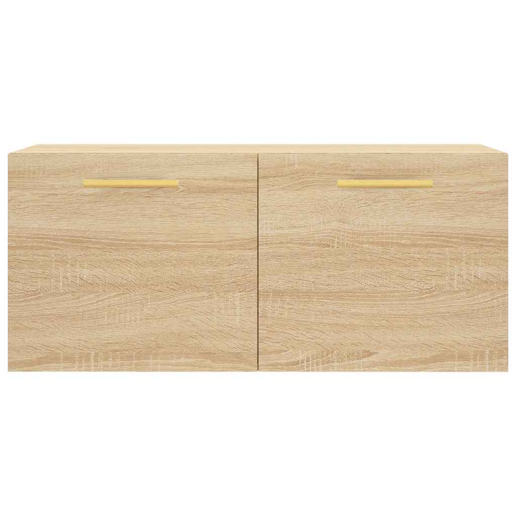 vægskab 80x36,5x35 cm konstrueret træ sonoma-eg