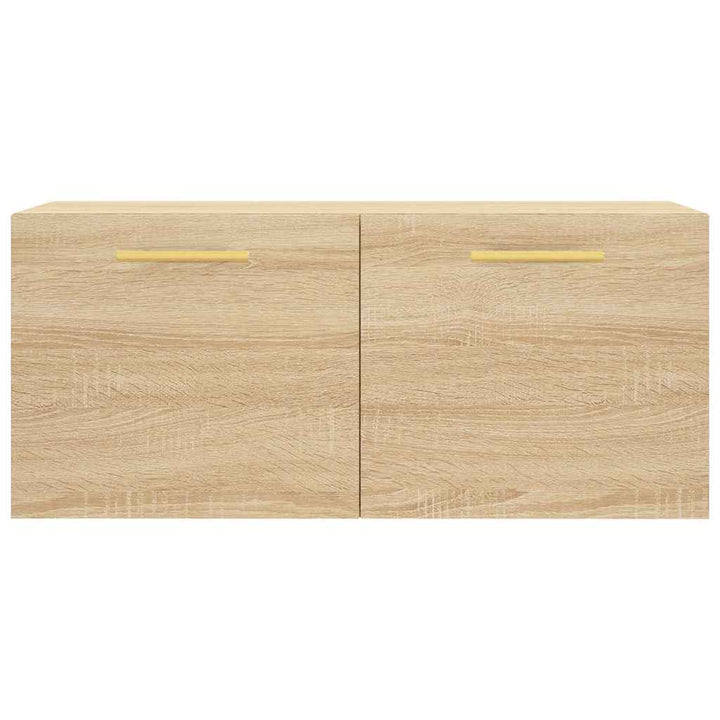 vægskab 80x36,5x35 cm konstrueret træ sonoma-eg