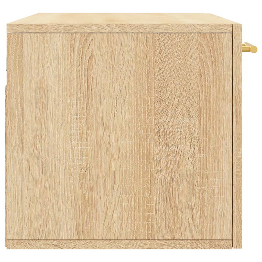 vægskab 80x36,5x35 cm konstrueret træ sonoma-eg